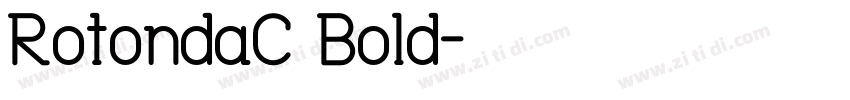 RotondaC Bold字体转换